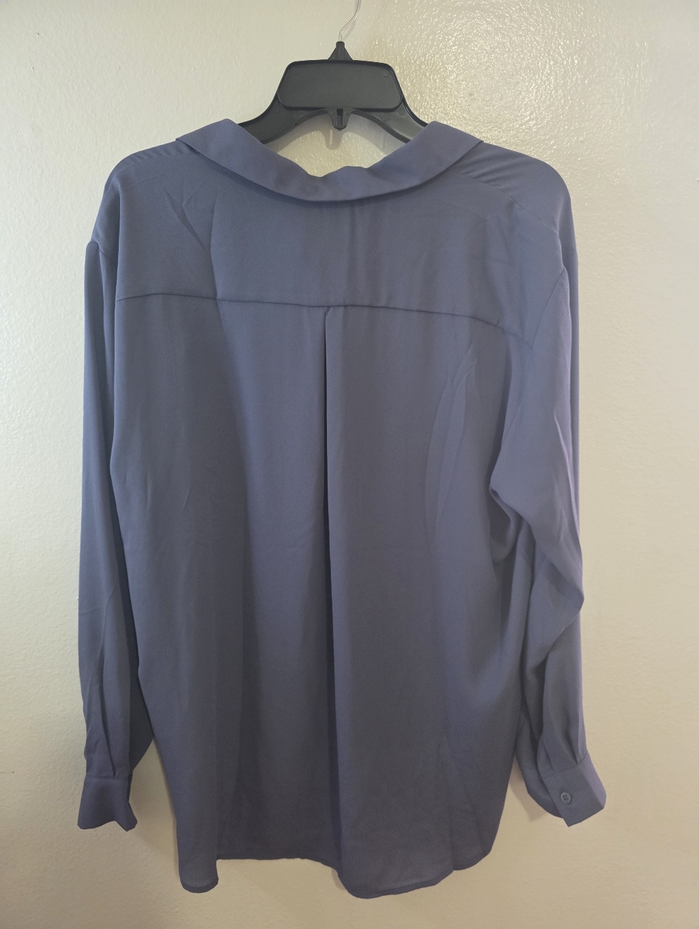 Button-Down Blouse— Dusty Blue - Picture 4 of 4